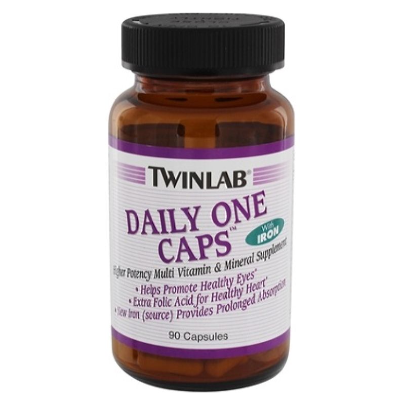 URBAN | Twinlab Daily One Caps Multivitamin & Mineral With Iron, 90 ...